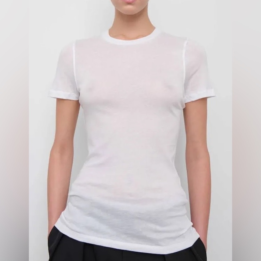 Wardrobe NYC Fitted White Tshirt